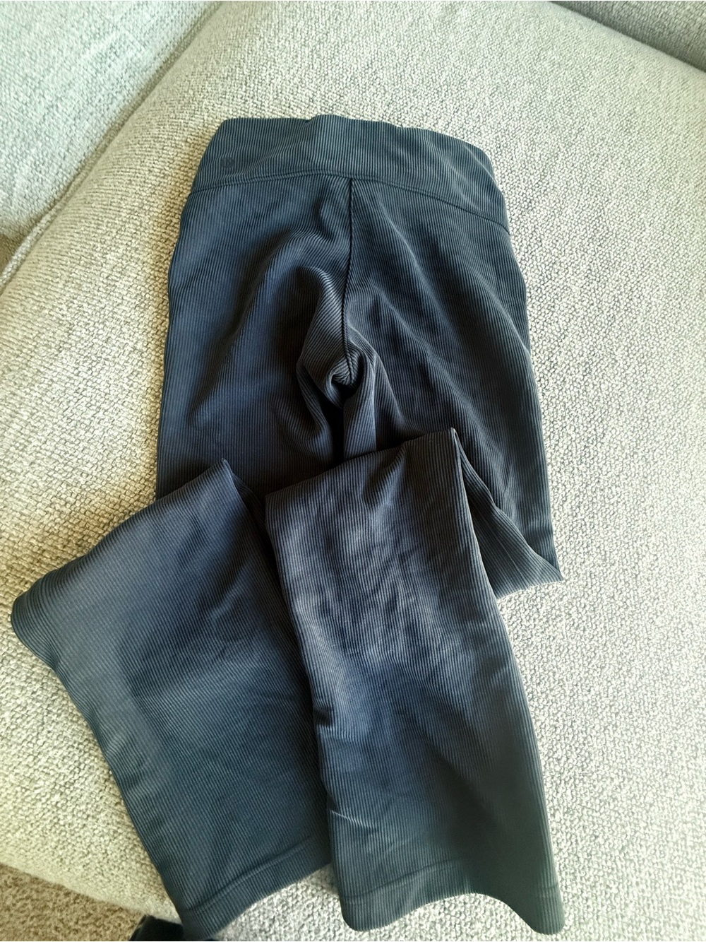 lululemon athletica Black Ribbed Wide-Leg Leggings